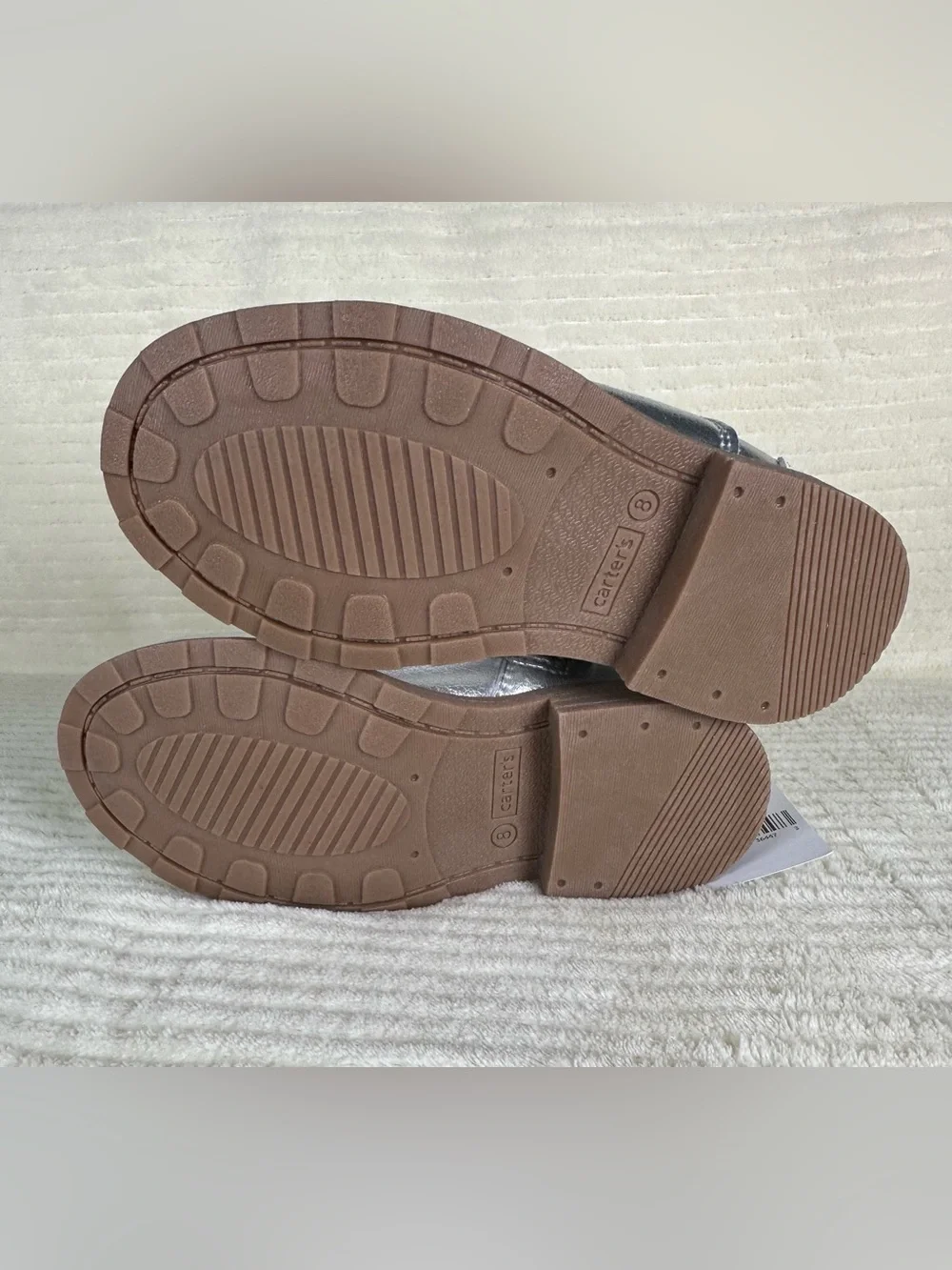 Carters Toddler Girls Silver Elia Booties NWT Size Toddler 8